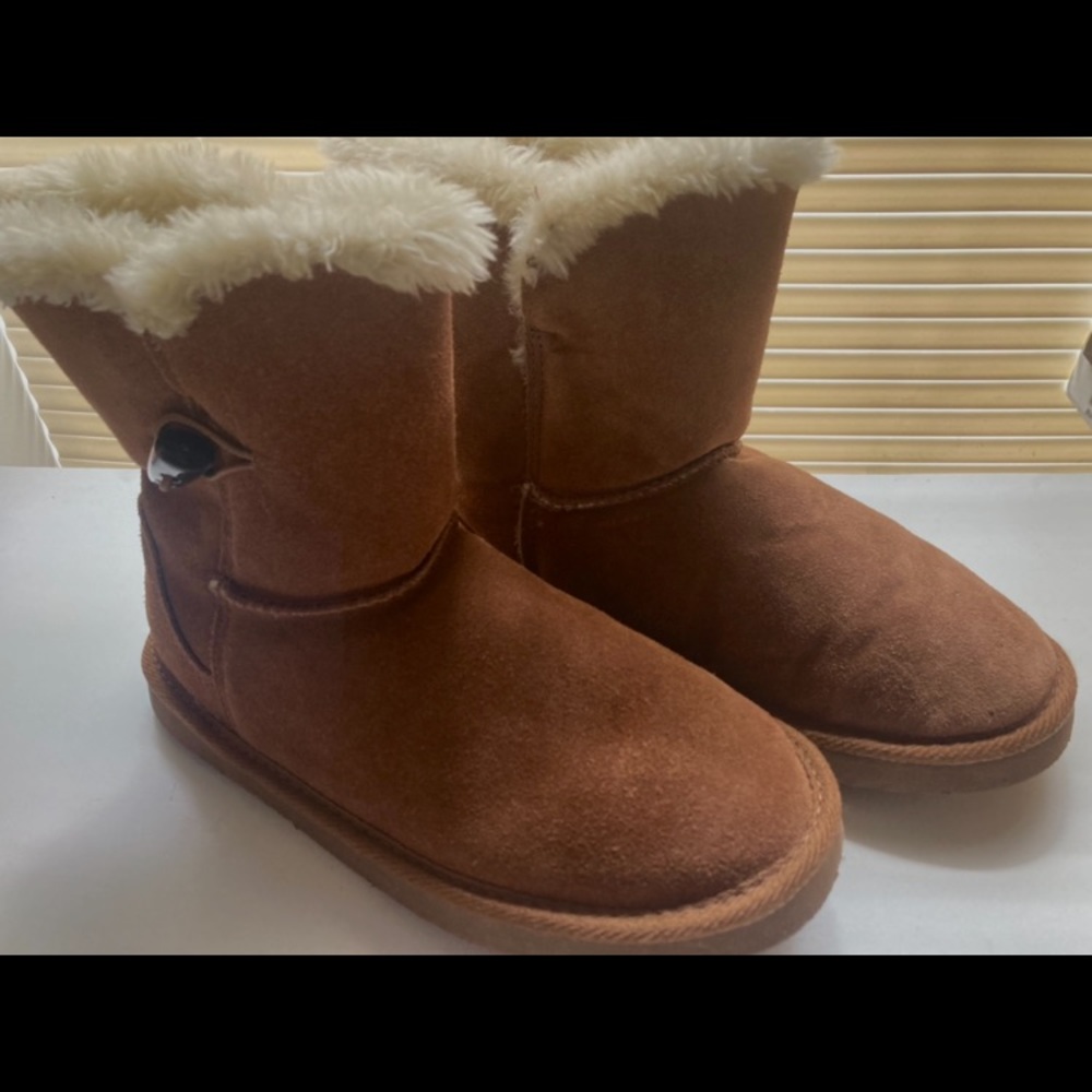 Leather Fur Chestnut/Cognac Brown Boots